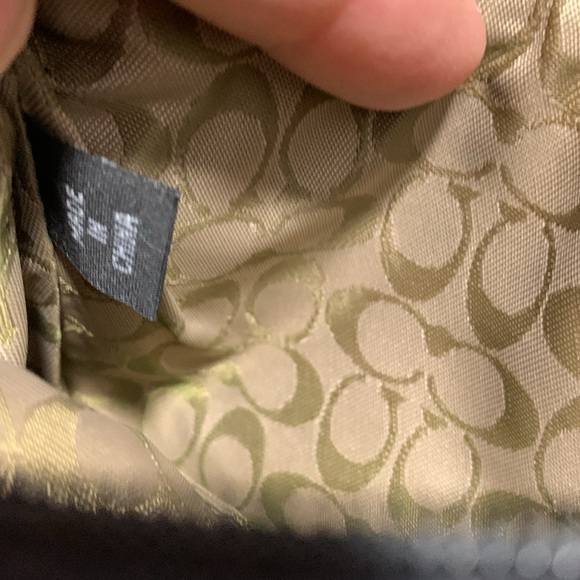 Coach Legacy Black Leather Wristlet Signature C Lining 6” X 4” - Picture 8 of 8